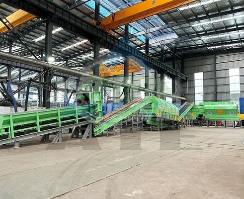 2000 kg γραμμή διαλογής αποβλήτων για φιλική προς το περιβάλλον διαχείριση αποβλήτων