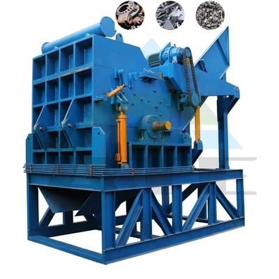 Ισχυρό 55kW Metal Hammer Mill Σιδηροκόπημα για βαρύ χρέος σκουπίδια σιδηροκοπήματος