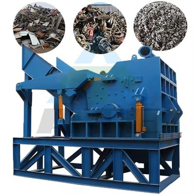 Ισχυρό 55kW Metal Hammer Mill Σιδηροκόπημα για βαρύ χρέος σκουπίδια σιδηροκοπήματος