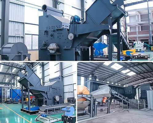 Ισχυρό 55kW Metal Hammer Mill Σιδηροκόπημα για βαρύ χρέος σκουπίδια σιδηροκοπήματος
