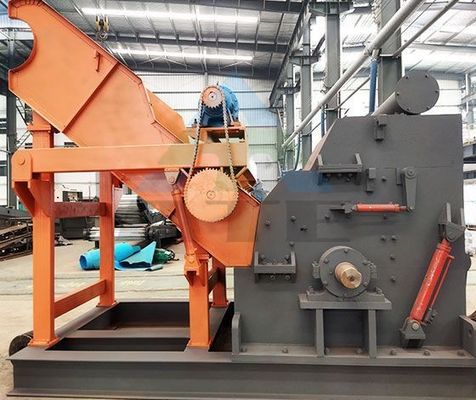 50kW ισχύος αυτόματη μηχανή συντρίμμιας χάλυβα για αυτοκίνητο Σκουπί ποδήλατο απόβλητα χάλυβα