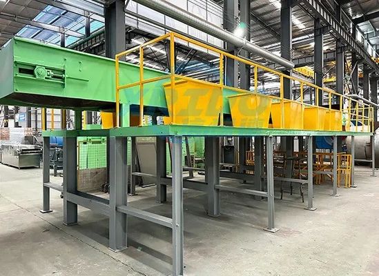 Εξοπλισμός γραμμής διαλογής στερεών αποβλήτων με ρυθμό ρήξης σακούλας 60-90% και βάρος 2000 kg