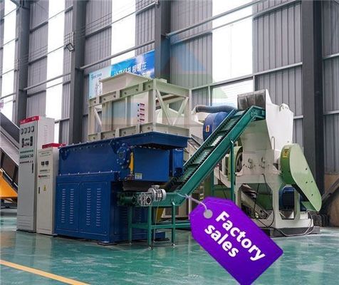 5 100 kg/h παραγωγική ικανότητα μονοάξονας πλαστικός θραυστήρας για υφάσματα