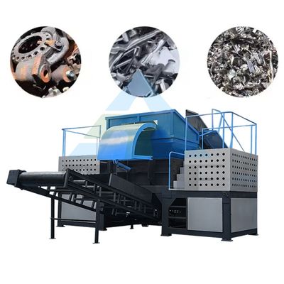 Αλουμινίου μπορεί Twin Shaft Scrap Metal Shredders Crusher Μηχανή με πλαστικό Shredder