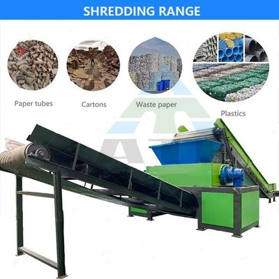 30kW Δύναμη βαρύ φορτίο πλαστικό μπουκάλι Shredder για αυτοκίνητο μέταλλο και πάχος τοίχου