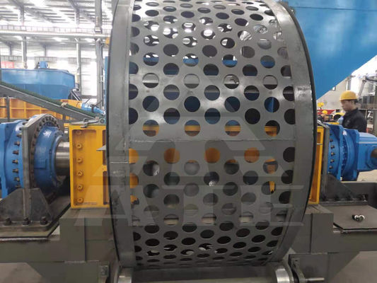 Μεγάλο διπλό άξονα Shredder για τα απορρίμματα ελαστικών Προσαρμοσμένο ελαστικό ελαστικής ανακύκλωσης τάσης