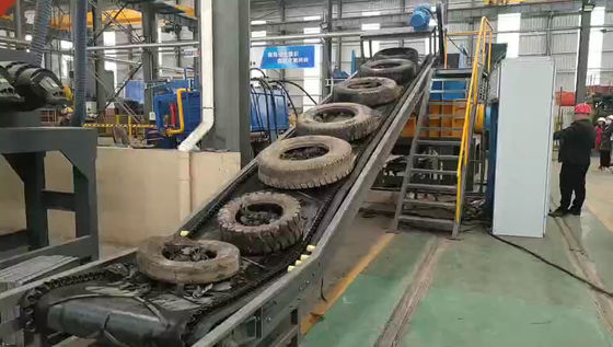 Μεγάλο διπλό άξονα Shredder για τα απορρίμματα ελαστικών Προσαρμοσμένο ελαστικό ελαστικής ανακύκλωσης τάσης