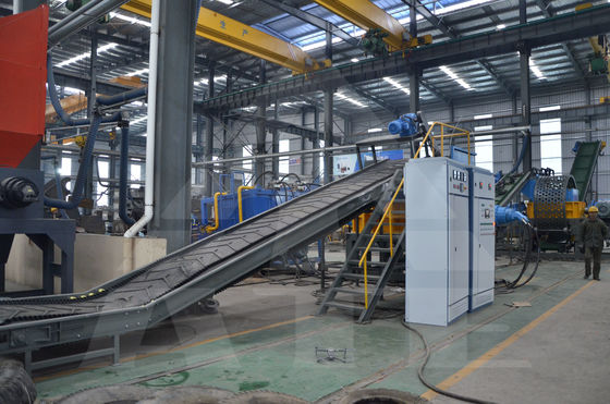Μεγάλο διπλό άξονα Shredder για τα απορρίμματα ελαστικών Προσαρμοσμένο ελαστικό ελαστικής ανακύκλωσης τάσης