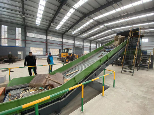200-2200mm Μέγεθος εισόδου Αυτοματοποιημένη διπλή σχιστήρα για πλαστικά και μεταλλικά σκουπίδια