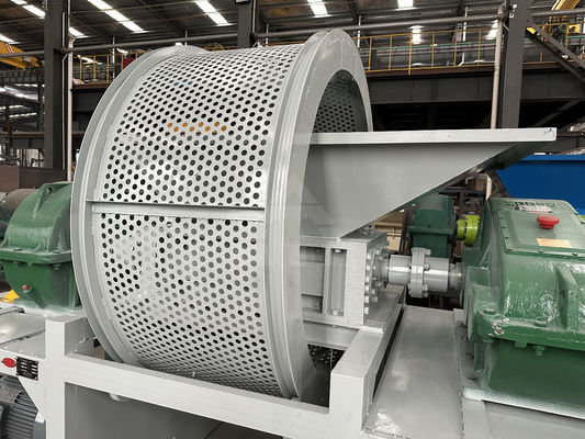 Πλαστικό καουτσούκ διπλού άξονα Τεχνη Shredder Μηχανήματα 5000 kg βάρος Υποστήριξη Προσαρμογή