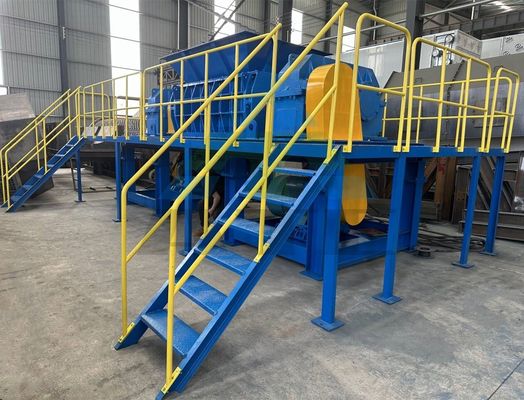 Πλήρως αυτόματο διπλό άξονα Shredder για MSW οικιακή ανακύκλωση σκουπιδιών και περισσότερα