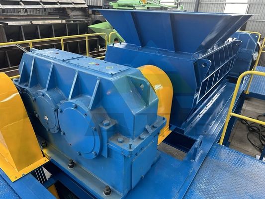 Πλήρως αυτόματο διπλό άξονα Shredder για MSW οικιακή ανακύκλωση σκουπιδιών και περισσότερα