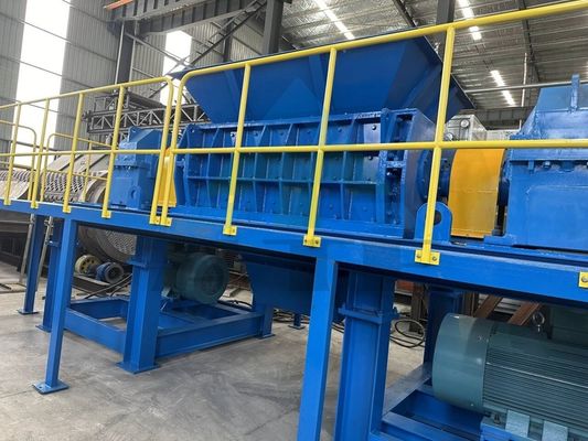 Πλήρως αυτόματο διπλό άξονα Shredder για MSW οικιακή ανακύκλωση σκουπιδιών και περισσότερα