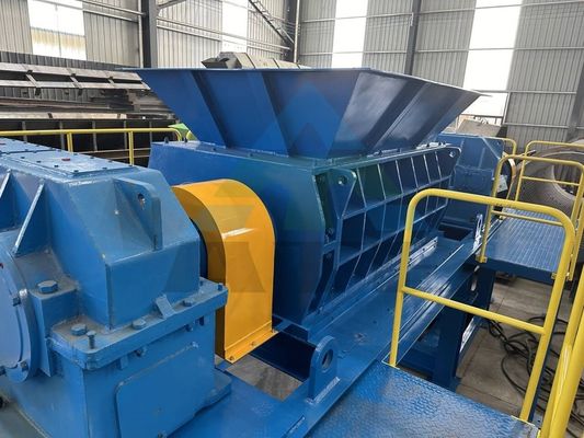 Πλήρως αυτόματο διπλό άξονα Shredder για MSW οικιακή ανακύκλωση σκουπιδιών και περισσότερα