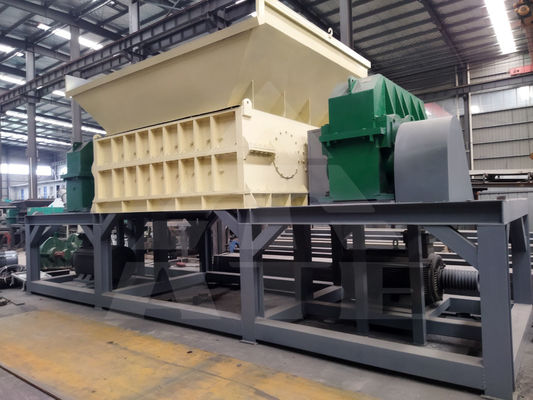 Υποστήριξη εξατομίκευσης Double Shaft Shredder για βαρύ σκουπίδι μετάλλων και αστικών αποβλήτων