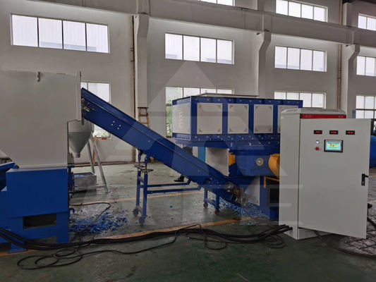 300-500kg χωρητικότητα Βιομηχανική μηχανή αποκόμωσης πλαστικών μπουκαλιών με ένα άξονα