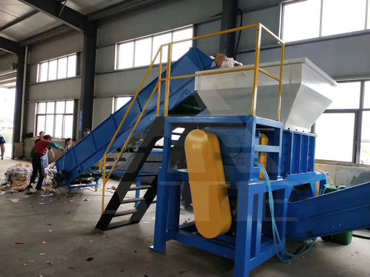 300-500kg χωρητικότητα Βιομηχανική μηχανή αποκόμωσης πλαστικών μπουκαλιών με ένα άξονα