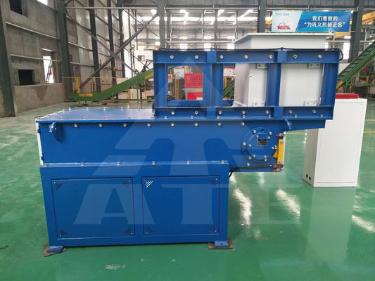 2850kg Single Shaft Waste Cardboard Shredder για ξύλο πλαστικό μέταλλο στην Ινδία
