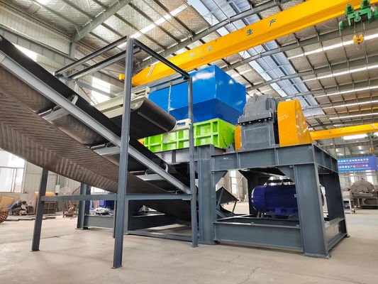 Δύο άξονας πλαστικό καλώδιο Shredder Scrap Metal Steel Shredder Machine σε προσιτή τιμή
