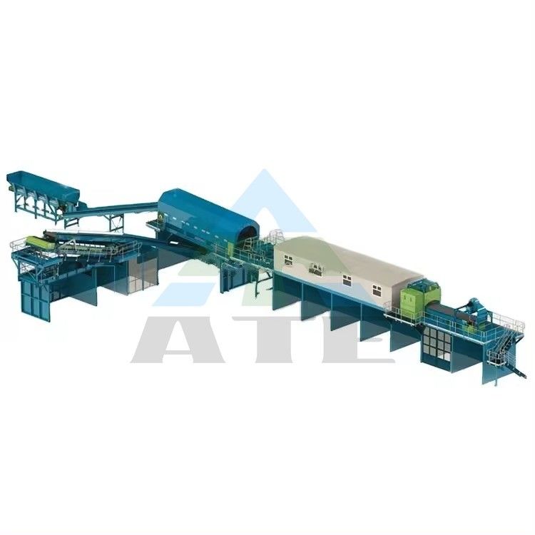 2000 kg Μηχανή διαλογής σκηνών Trommel για τη διαλογή οικιακών και κατασκευαστικών αποβλήτων