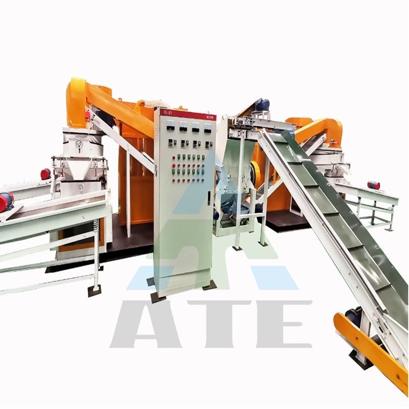 300-500kg/h χωρητικότητα Σκόρπισμα κόκκων σύρματος χαλκού για το διαχωρισμό πλαστικών και χαλκού