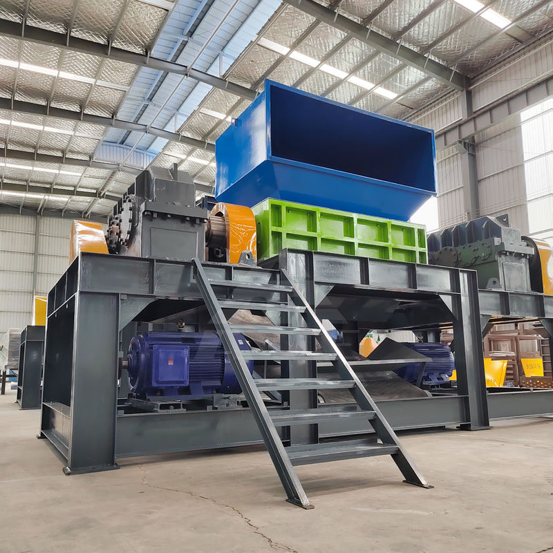 30kW Δύναμη βαρύ φορτίο πλαστικό μπουκάλι Shredder για αυτοκίνητο μέταλλο και πάχος τοίχου