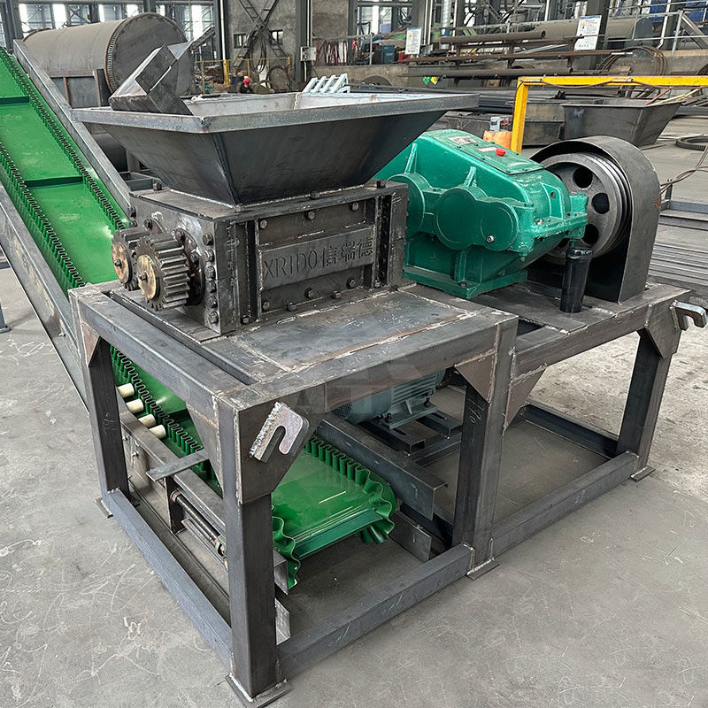 50kW ισχύς Μία ισχύς πλαστική ταινία Shredder για χάλυβα σύρμα σε 200-2200mm Μέγεθος εισόδου